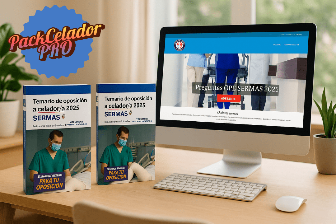 celador_sermas_2025 Pack Celador PRO OPE SERMAS 2025 – temario, plataforma con simulacros y clases en directo